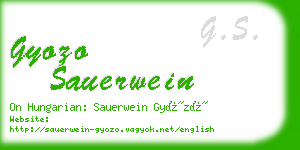 gyozo sauerwein business card